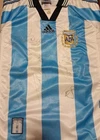 Argentina soccer Original Jersey 1998 Adidas Signed Batistuta Gallardo Simeone