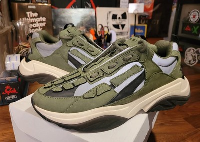 Men's Size 8 AMIRI Bone Runner Olive Sneakers EXCELLENT CONDITION Size 41 EUR