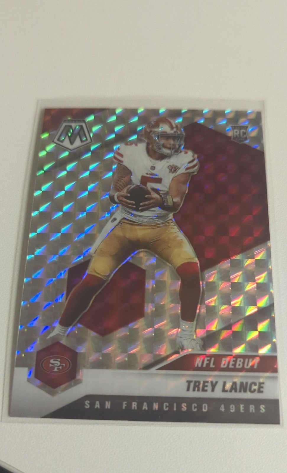 2021 Panini Mosaic - NFL Debut Trey Lance #244 Mosaic Prizm (RC)