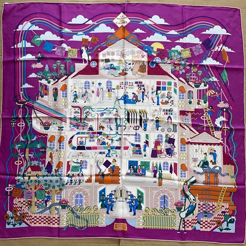Hermes scarf silk Carre 90cm La Maison des Carres Unworn