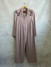 Giorgio Armani Women Virgin Wool Suit Blazer Jacket and Trousers Pants Pink