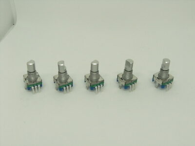 5x Pack Rotary Encoder 5 Pins Half Axis Digital Potentiometer EC11 Push Switch