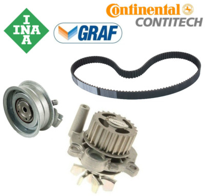 OEM Timing Belt Water Pump Tensioner Roller Kit 3pc for VW 2.0 Beetle Golf Jetta