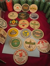 Old Beer Bar Coasters X47 ManCave  Brewery-Pub