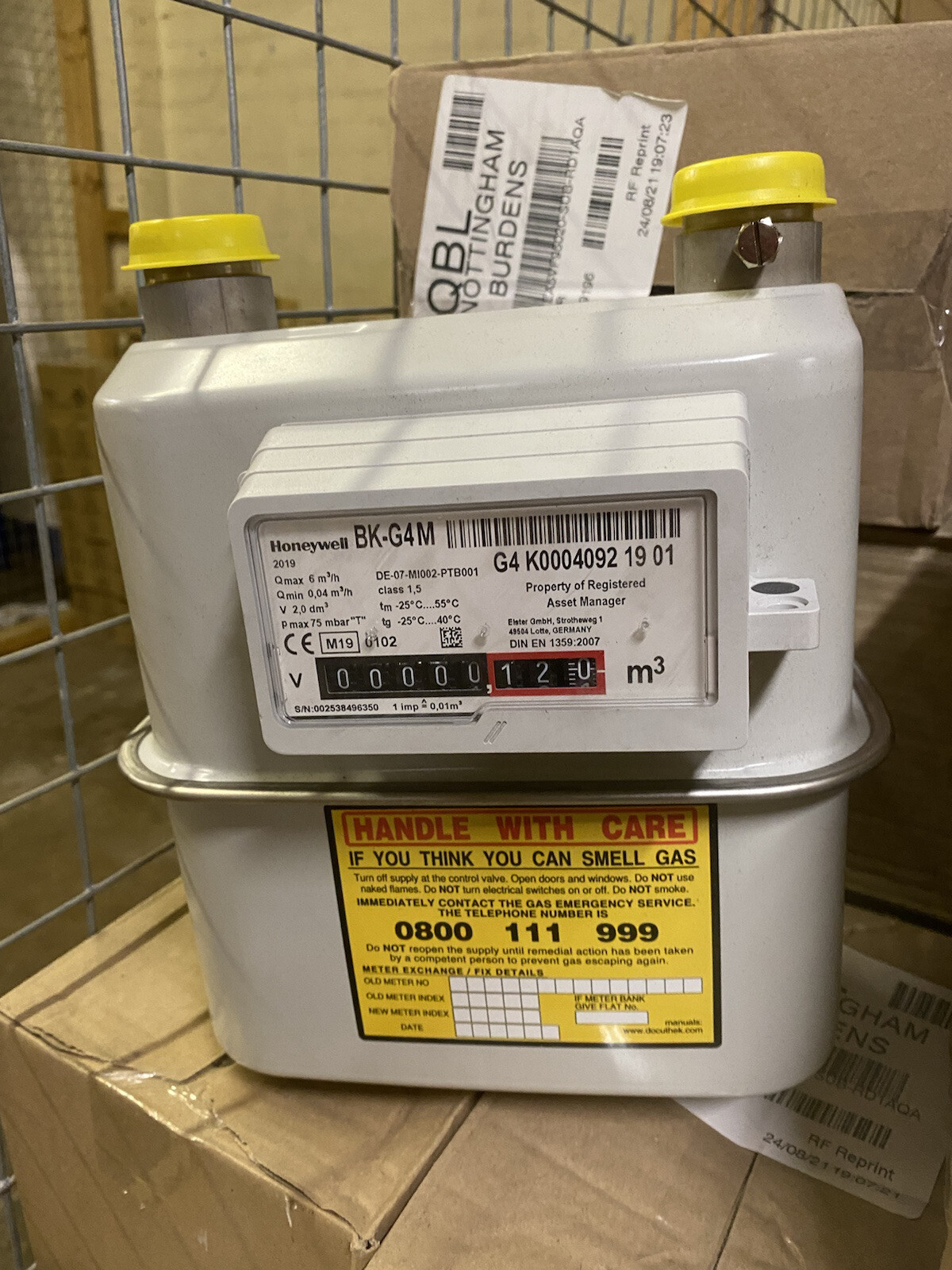 Domestic Gas Meter G4 U6 BKG4M Honeywell BRAND NEW METER eBay