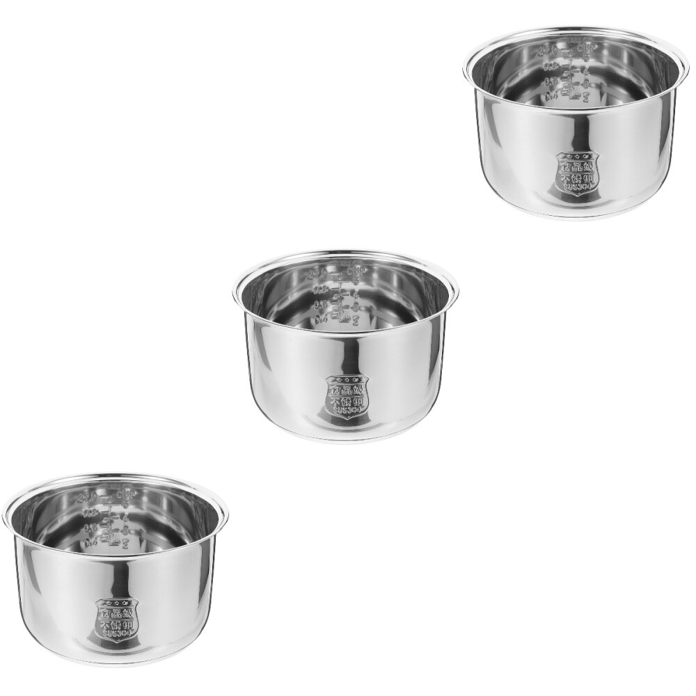 Rice Cooker Liner Sticky Pot Stainless Steel Containers Cookware eBay