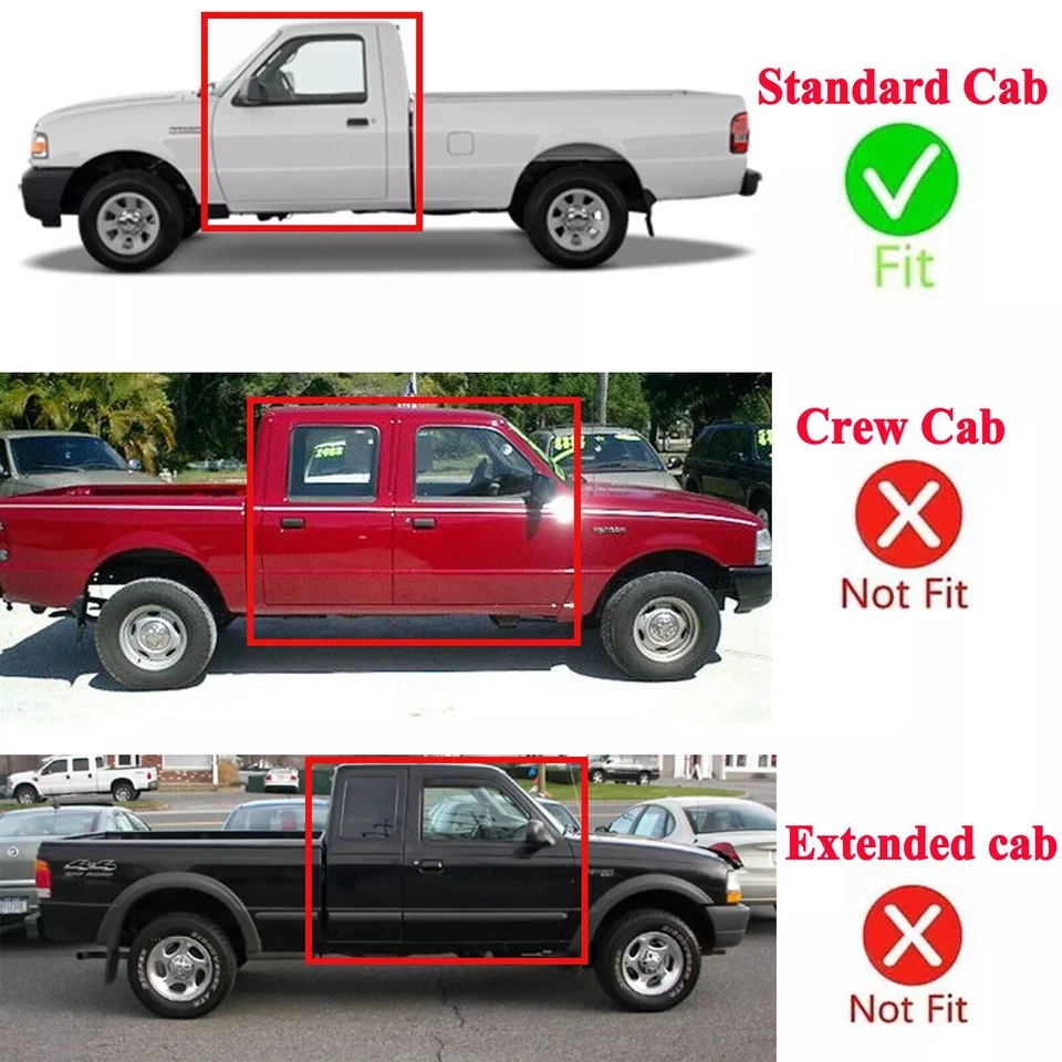 For 94-10 Mazda B4000 B300 B2300 Left & Right Upgraded Regular Cab Roof Molding - Image 2 of 4