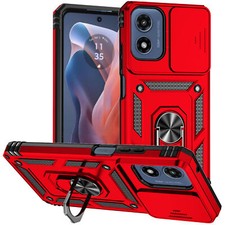 For Motorola Moto G Play 5G 2024 Case Shockproof Ring Holder Camera Cover