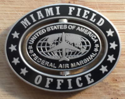 FAMS - Federal Air Marshal Service Miami Field Office SPINNER SIL challenge coin