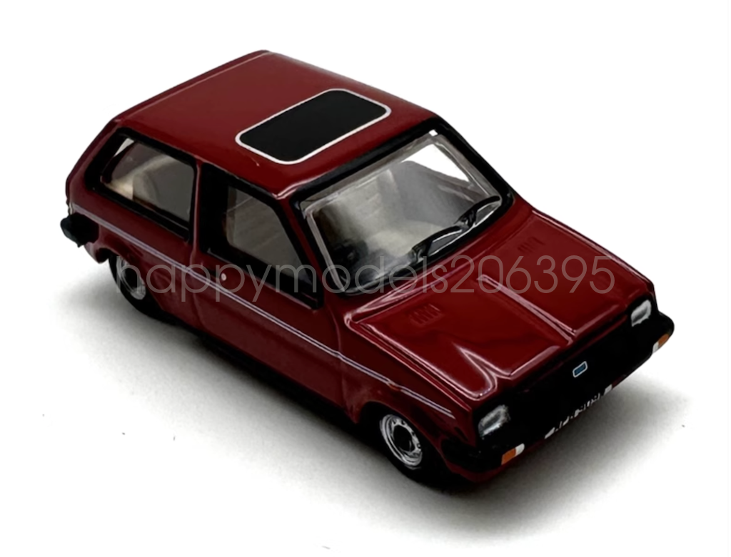 1:76 Scale Red Austin Mini Princess Diana Hatchback Diecast Metal Car Toy Model