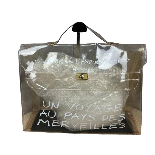 Hermes clear vinyl outlet kelly bag