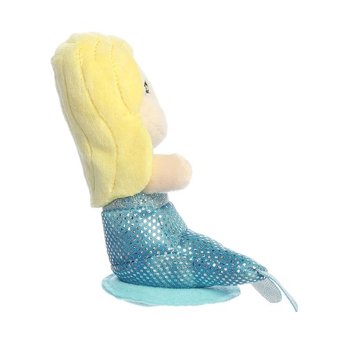 Aurora - Shoulderkins - 5" Aquamarine Mermaid Adorable Stuffed Animal - Picture 4 of 6