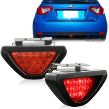 SPORTY F1 Style Triangle 12 LED Rear Stop Tail 3rd Brake Light - RED Universal