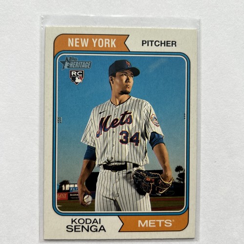 2023 Topps Heritage #80 Kodai Senga SP Variation RC Rookie Short Print Mets