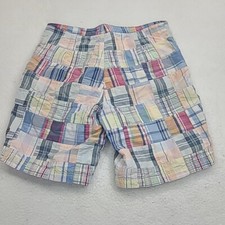 Tommy Hilfiger Swim Trunks Mens Large Patchwork Plaid Shorts Pockets Lined