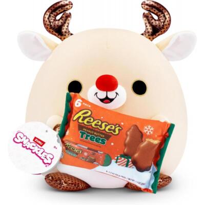 Zuru Snackles Rentier Weihnachten Reeses Snackle Stofftier mit Essen 41cm groß