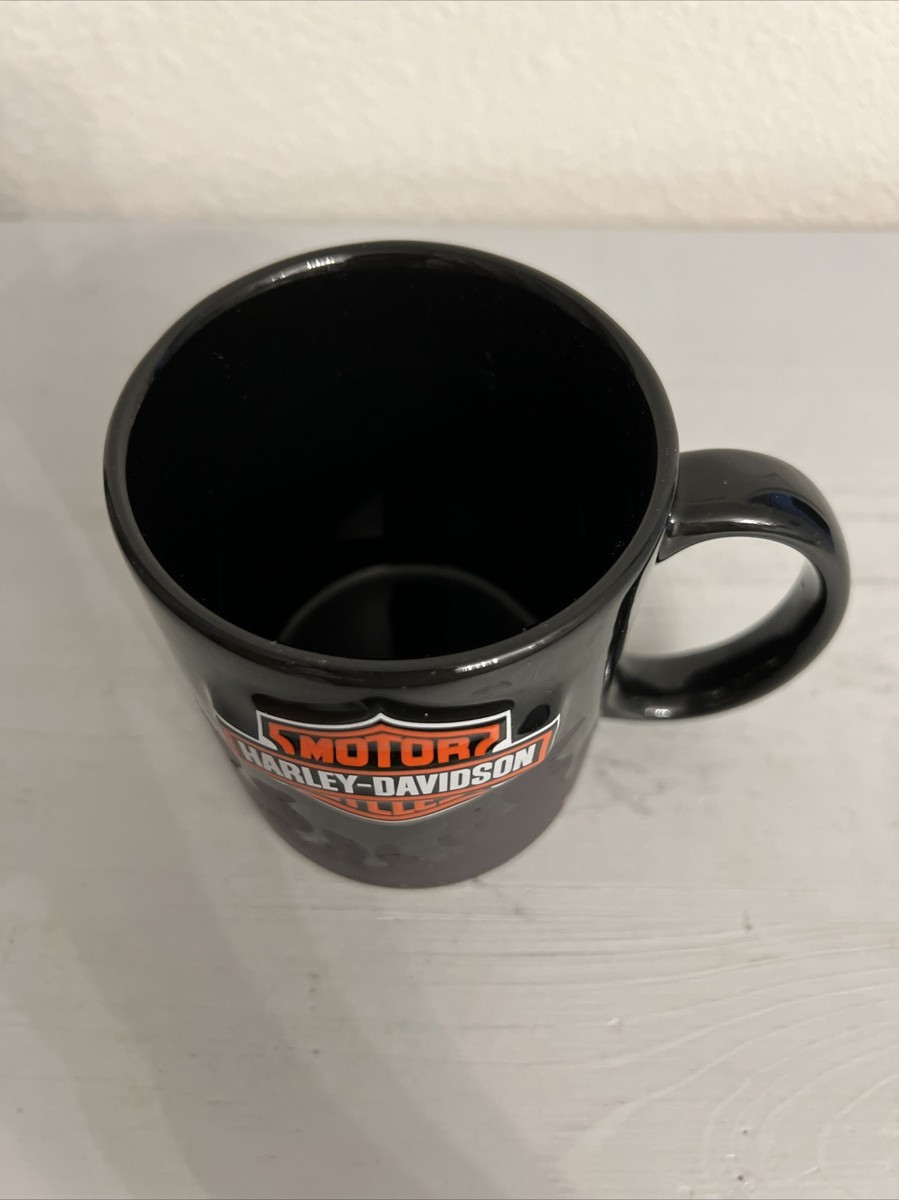 Grand Mug Harley Davidson - Visite De L'usine Moteur Et Transmission - Noir