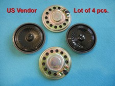 Magnetic Audio Speaker 40mm Slim - 8 ohm .25W - RDI p/n HSP-40BSB-8 - Lot of 4