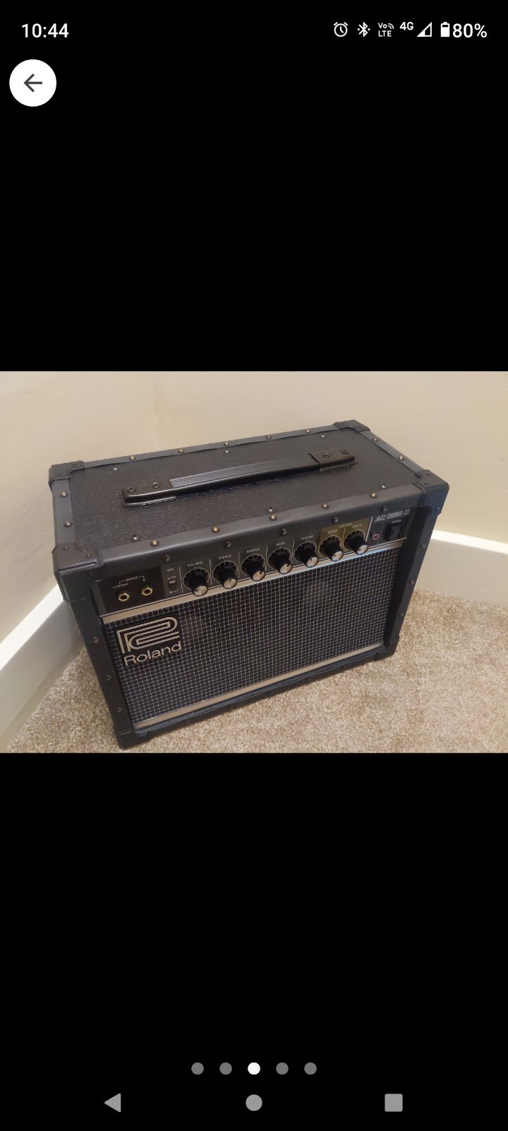 Roland JC22 Jazz Chorus Guitar Amplifier, 30W Black 761294509586 eBay