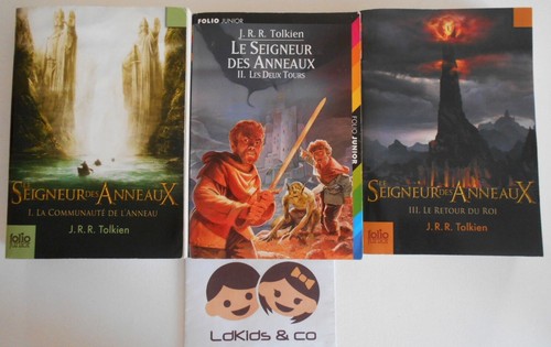 LOT 3 Livre TRILOGIE LE SEIGNEUR DES ANNEAUX Tome 1 à 3 TOLKIEN FOLIO