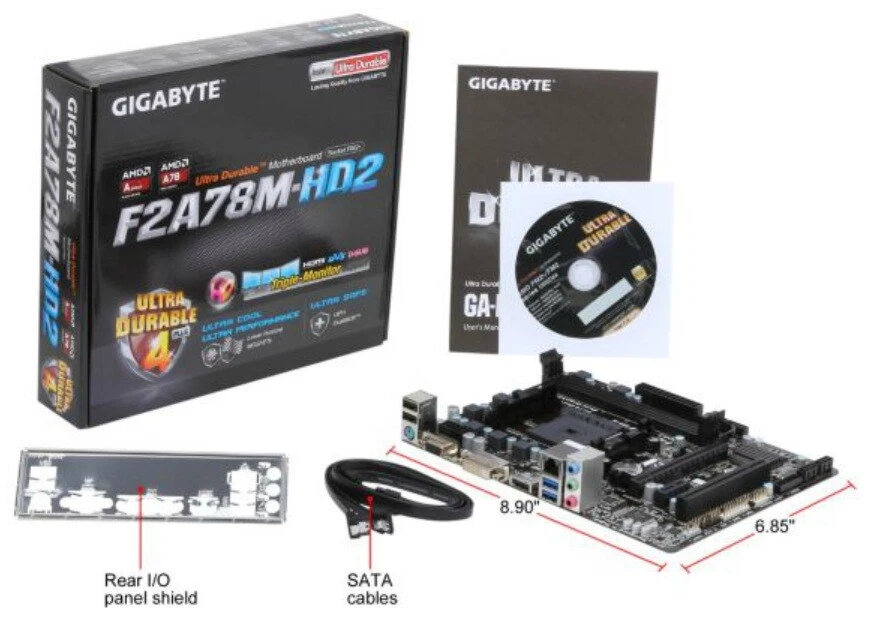 AMD A6-5400K 3.6GHz APU  +  GIGABYTE F2A78M-HD2 MOBO  +  PATRIOT 4GB 1600MHz RAM - Image 4 of 4