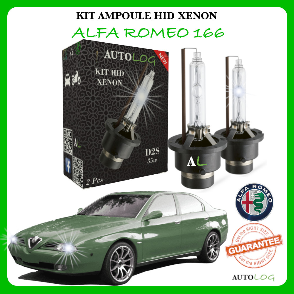 Ampoule Xénon HID Remplacement Alfa Romeo 166 Phares Faibles Solution 35W
