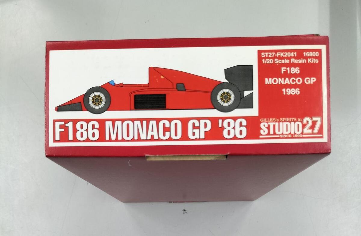 Studio 27 ST27-FK2041 F186 MONACO GP '86 W/BOX F/S FEDEX | eBay Studio 27 ST27-FK2041 F186 MONACO GP '86 W/BOX F/S FEDEX | eBay
