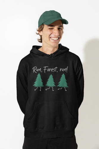 Lauf, Forest, Lauf! Klima Umwelt Spaß Lustig Comedy Sprüche Sweatshirt Hoodie - Bild 2 von 7