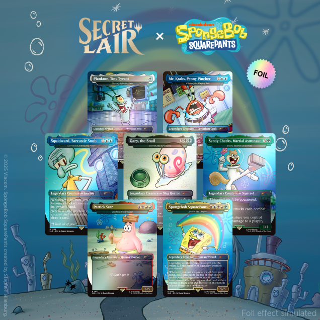 MTG Secret Lair Spongebob Squarepants Legends of Bikini Bottom