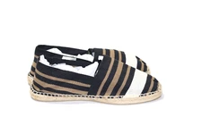 Toni Pons Espadrilles Stripe Nuetral Print Slip On Flat Shoes Sz 40 US 9