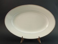 ANTICO DEL 1929 VASSOIO OVALE PORCELLANA RICHARD GINORI PROFILO BLU E ORO