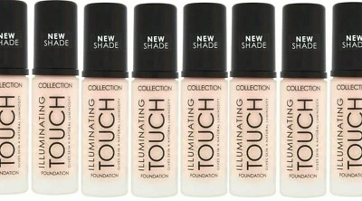 3 x Collection Illuminating Touch Liquid Foundation | Cool Ivory 1 | 30ml
