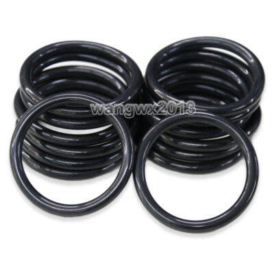 10x Oil Resistant NBR Nitrile Butadiene Rubber 5mm O-Ring Sealing Ring 15-200mm