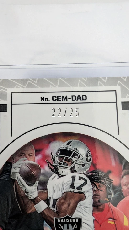 Davante Adams 2023 Obsidian Cutting Edge Memorabilia Green Electric Etch /25 - Image 3 of 4