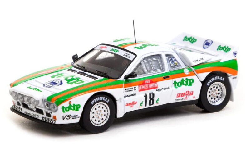 Tarmac Works HOBBY64+ Lancia 037 Rally - 1983 Rallye Sanremo 1:64