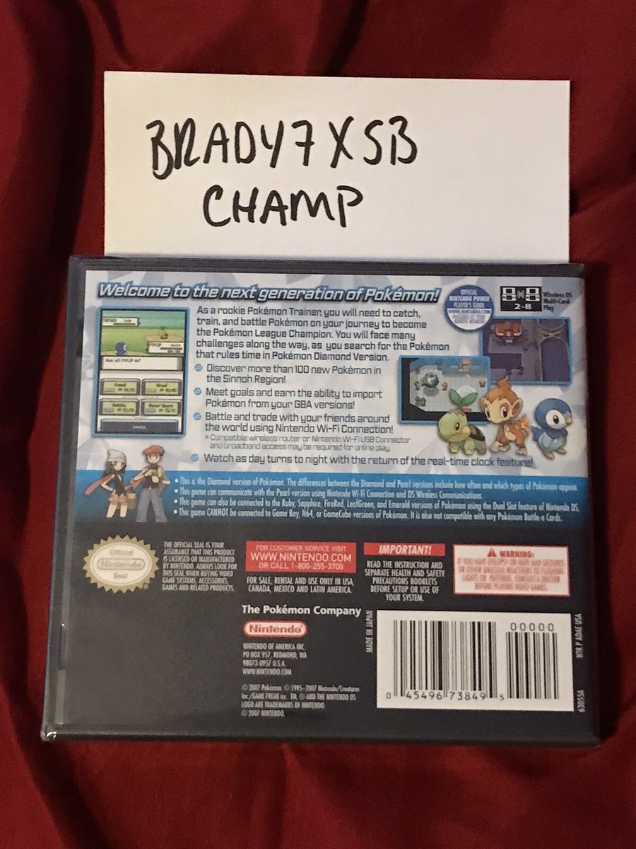 Pokemon Diamond Version Factory Sealed Authentic 2007