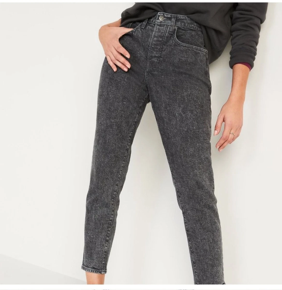 Old navy black hotsell high waisted jeans
