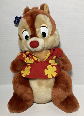 Vintage Applause Chip n Dale Rescue Rangers Dale 11'' Hawaiian Plush Disney