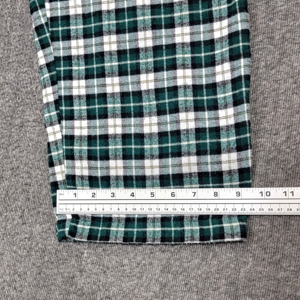 Sleep Sense Pajama Pants Mens XL Green Plaid Portuguese Flannel Lounge