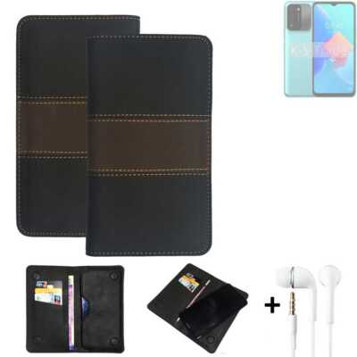 Wallet Case + Kopfhörer für Tecno Spark 8C Schutzhülle Hand Tasche