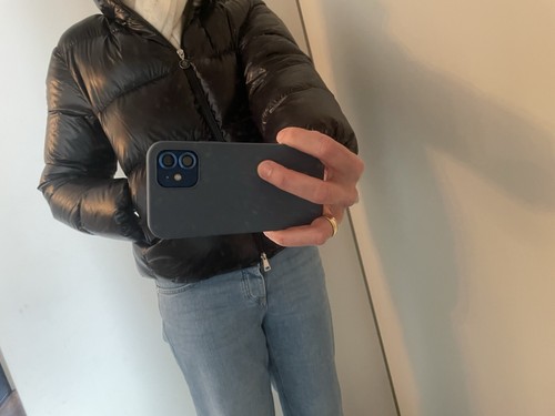 Moncler Daunenjacke Damen, Abbadia, Saison 24/25, schwarz, Gr. 1, fast neu - Bild 7 von 9