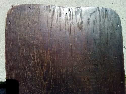 VINTAGE WOODEN HANDLED INSTEP DETAIL HOSPITALITY SERVING TRAY - Picture 8 of 9