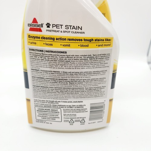 2-Pack Bissell 22oz Spot Cleaner for Pet Urine Stains & Odors – Pretreatment Enz - Picture 5 of 5