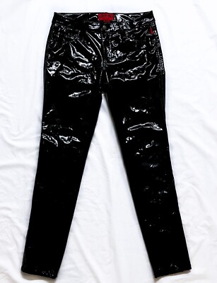 Vintage TRIPP NYC Black Vinyl Pants Women's Size 29/ Y2K EMO