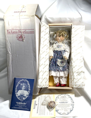 Edwin M Knowles Goldilocks Porcelain Doll by Artist Dianna Effner,   Box & COA
