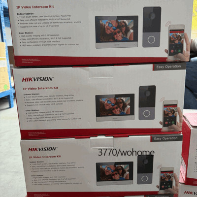 Hikvision IP Video Intercom Kit DS-KIS603-P Doorbell 2MP HD Camera Two-way Audio