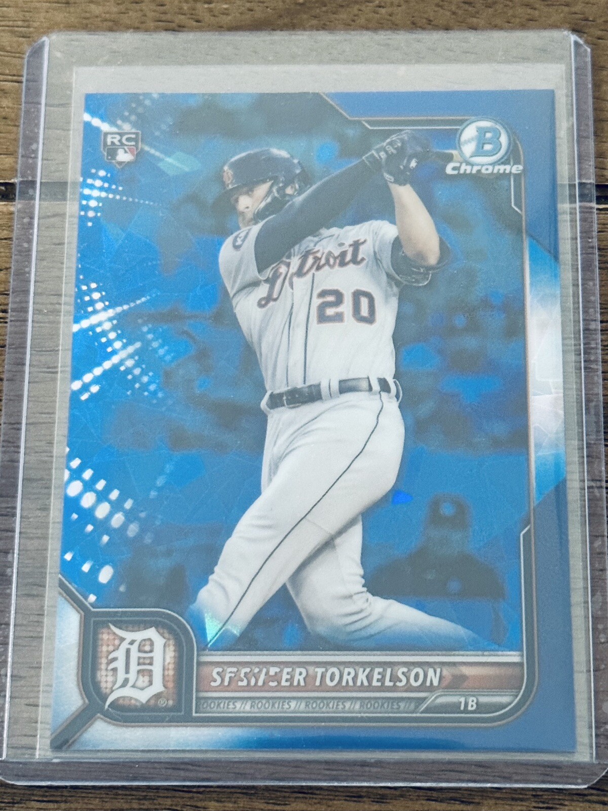 Spencer Torkelson Sapphire Rookie RC 2022 Bowman Chrome #53 Tigers