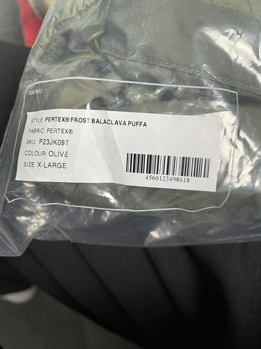 Palace Pertex Frost Balaclava Puffa Jacket FW22 Olive - XL | eBay