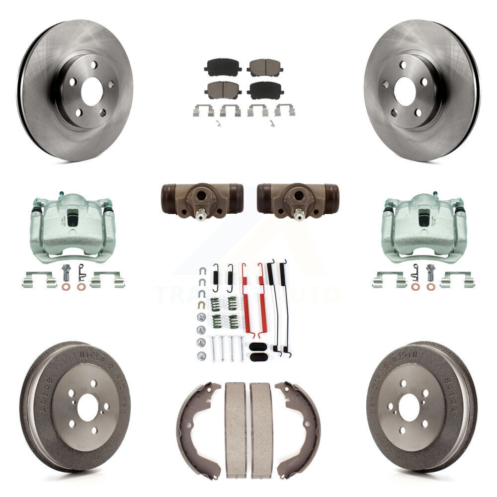 High-Performance Brake Caliper Rotor Drum Ceramic Pad Shoe Cylinder Hardware Kit