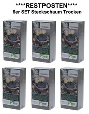 6x Trocken Steckschaum Blumensteckschaum Ziegel 20x10x7cm Floristik Steckmasse